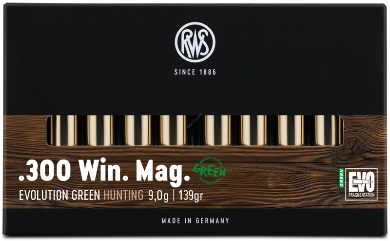 RWS .300 Win. Mag. 9,0 g EVO Green ( 20 sztuk )
