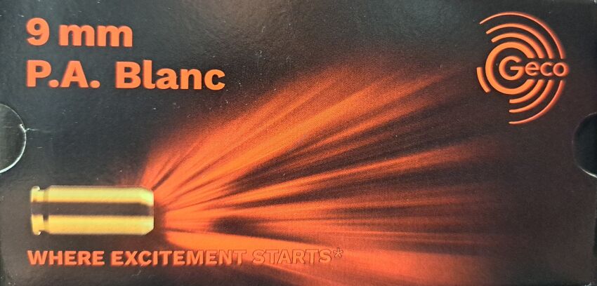 Geco 9 mm P.A. Blanc (50szt.)