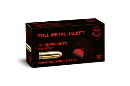 GECO .38 SUPER AUTO 8g/124gr ( 50 sztuk )