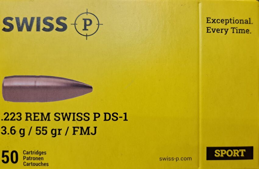 Swiss .223 Rem. Swiss 3,6 g (50 sztuk)