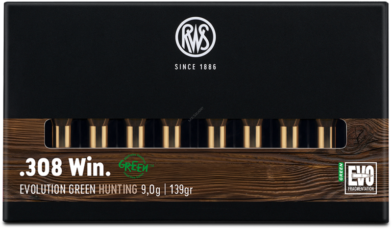 RWS .308 Win.9,0 g EVO GREEN ( 20 sztuk)