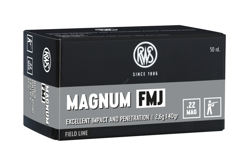 RWS .22 lr Magnum FMJ 2,6 g ( 50 sztuk )