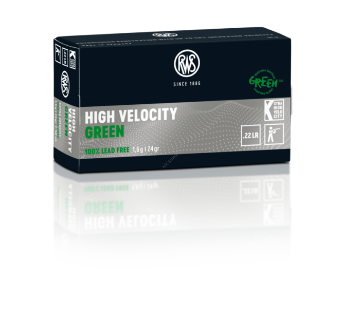 RWS 22 lr High Velocity Green 1,6 g ( 50 sztuk )