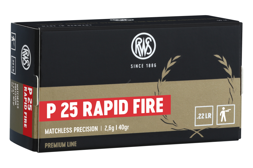 RWS 22 lr P 25 RAPID FIRE 2,6 g ( 50 sztuk )