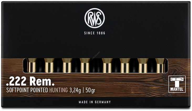 RWS .222 Rem. 3,2 g TMS ( 20 sztuk )