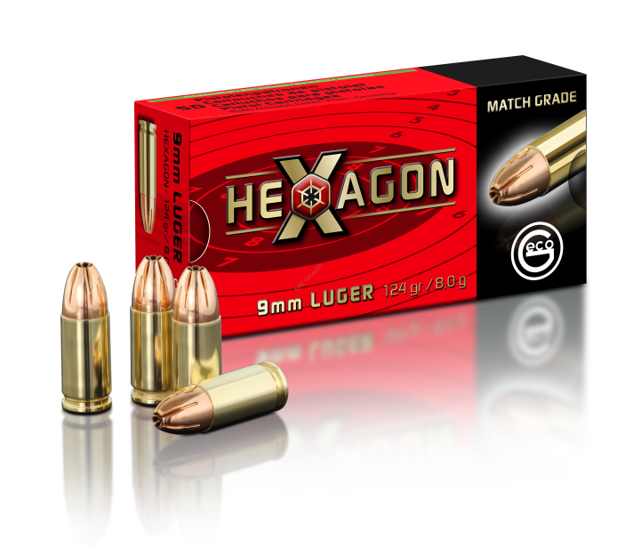 Geco 9 mm PARA HEXAGON ( 50 sztuk)