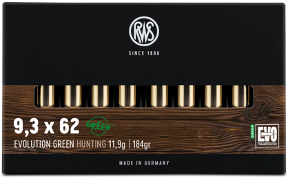 RWS 9,3x62 11,9 g EVO GREEN ( 20 sztuk)