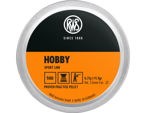 Śrut RWS Hobby 5,5 mm 0,77g ( 500 śrucin )