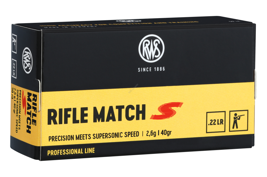 RWS 22 lr Rifle Match S 2,6 g ( 50 sztuk )
